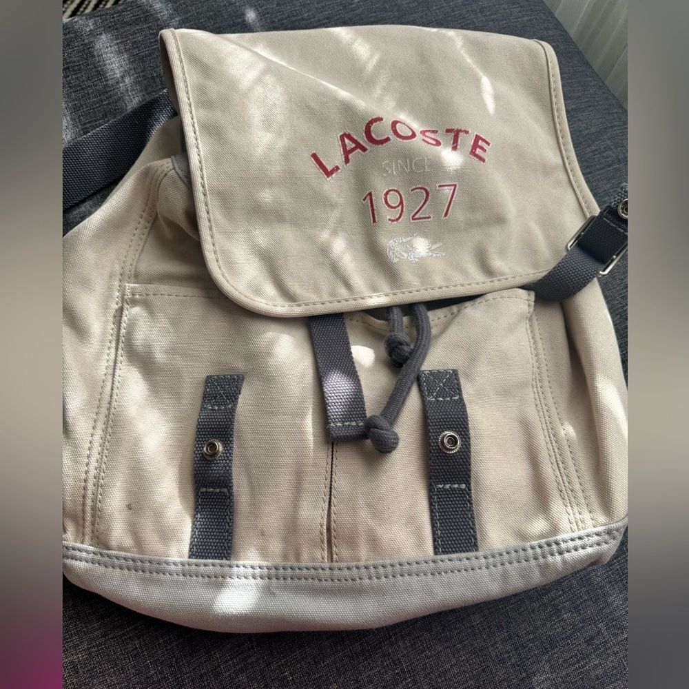 Lacoste Beige Backpack - Picture 6 of 10